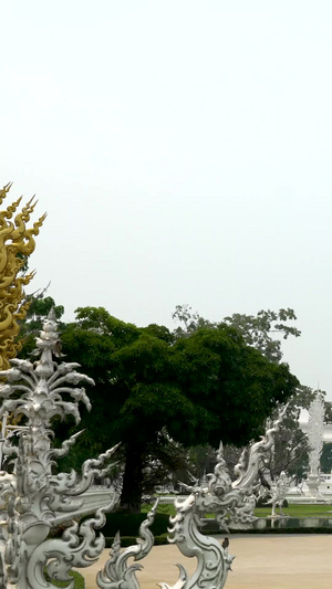 泰国清莱地标白庙实拍合集57秒视频