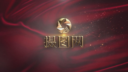 震撼金色粒子logo演绎ae模板视频