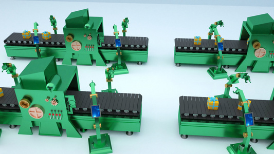 3d机械工业动画视频