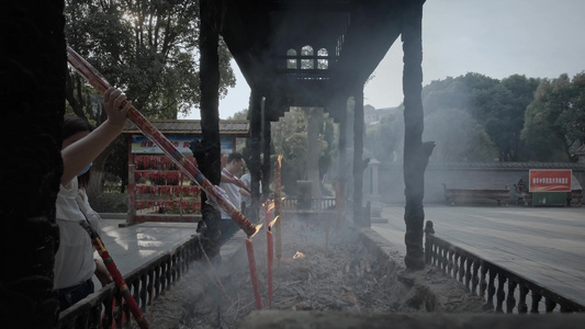 湖南岳阳圣安寺古寺庙历史人文视频