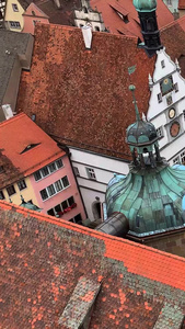 德国著名古堡之路旅游城市罗腾堡实拍视频合集旅游景点视频