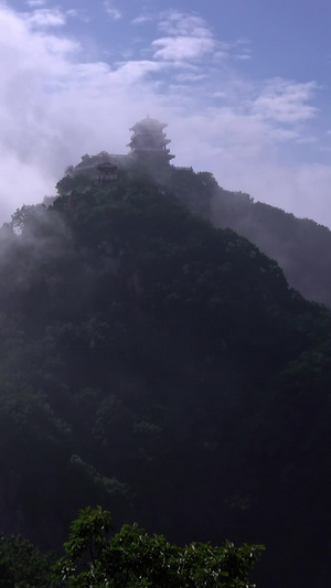 王屋山山峰实拍国家AAAA级风景区17秒视频