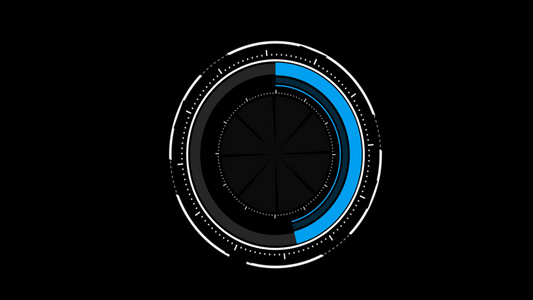 科技圆圈动画元素带透明度通道视频