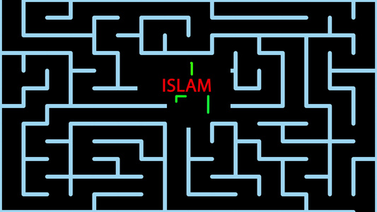 含有红色文字、绿线和可能的解决办法的迷宫动画-伊斯拉姆视频