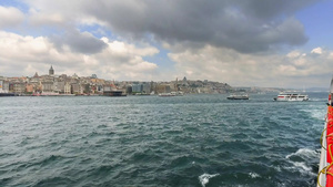 土耳其伊斯坦布尔市风景15秒视频