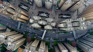 4K高空俯拍高楼建筑19秒视频