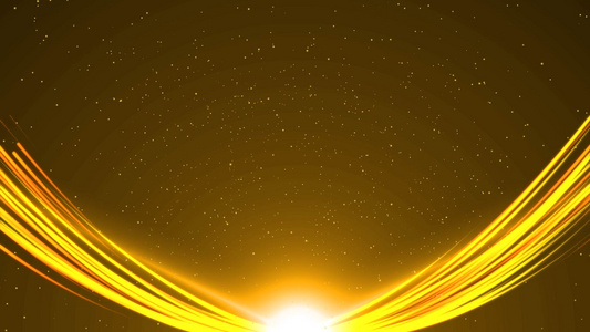 金色粒子颁奖边框视频