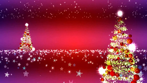 粉色圣诞节圣诞树29秒视频