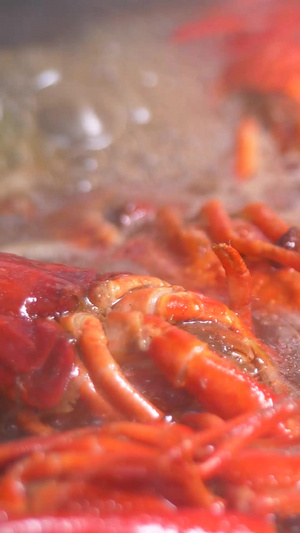 诱人的美食小龙虾餐饮视频素材75秒视频