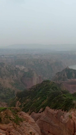 航拍黄土高原风光地貌黄土高坡120秒视频