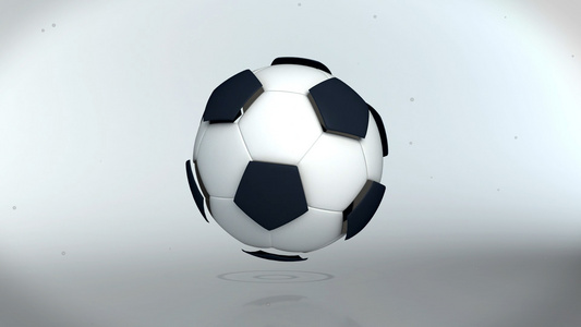 体育足球弹跳标题标志LOGO演绎 AECC2017 模板视频