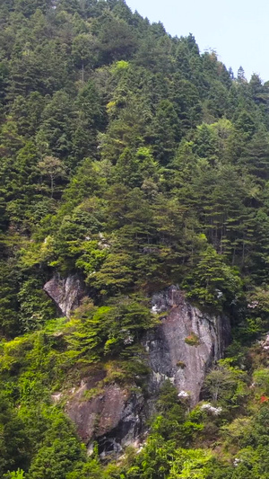 浙江南部畲族山区云中大漈瀑布航拍无人机58秒视频