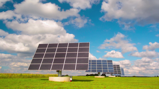 太阳能发电环保新能源山地光伏电站光伏新能源电站视频
