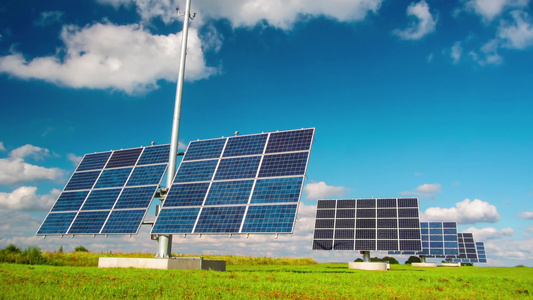 太阳能发电环保新能源山地光伏电站光伏新能源电站视频