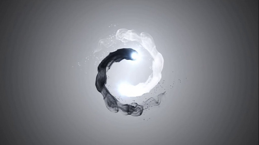 AE模板 太极水墨烟雾中国风logo演绎视频