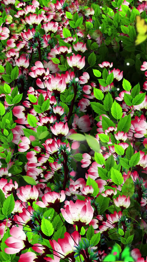 唯美的海棠花背景墙视频素材30秒视频