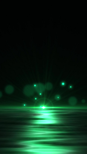 唯美萤火粒子海洋30秒视频