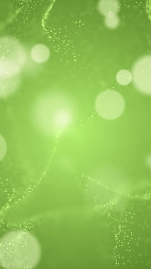 绿色清新粒子背景20秒视频