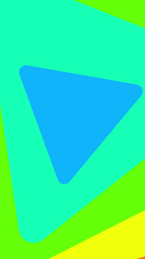 彩色三角心扩散旋转16秒视频
