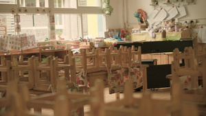 4k高清幼儿园学校教室空镜头20秒视频