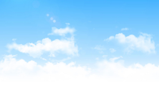 蓝天白云背景视频素材视频