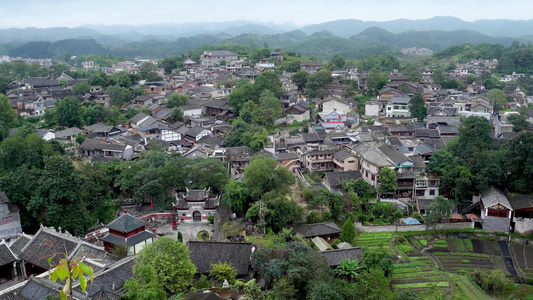 贵州青岩古镇全貌视频