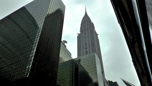 纽约克莱斯勒大楼的视图9秒视频