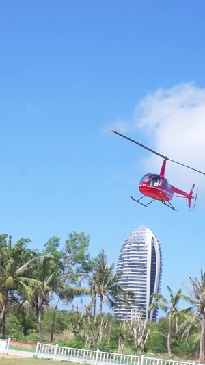 三亚凤凰岛直升机游玩项目67秒视频