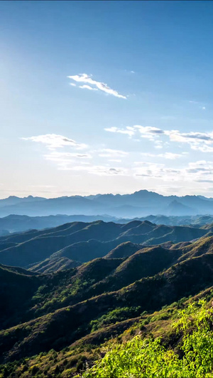 长城延时风景13秒视频