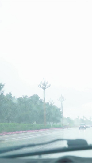 下雨天行车升格拍摄29秒视频