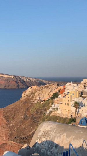 希腊著名旅游胜地伊亚小镇实拍视频49秒视频