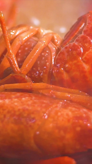 油焖小龙虾颠勺浇汤诱人美食69秒视频