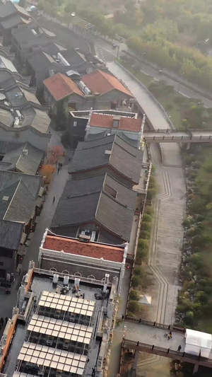 武汉园博园汉口里古建筑高清视频15秒视频