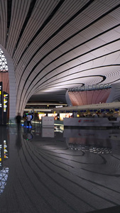 北京大兴国际机场内景延时视频视频