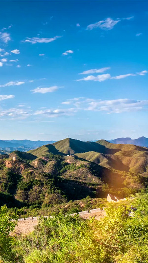 长城延时风景13秒视频