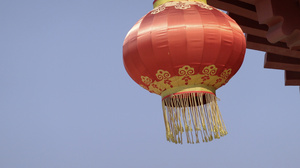 中国传统文化元素红色的灯笼4K视频合集58秒视频