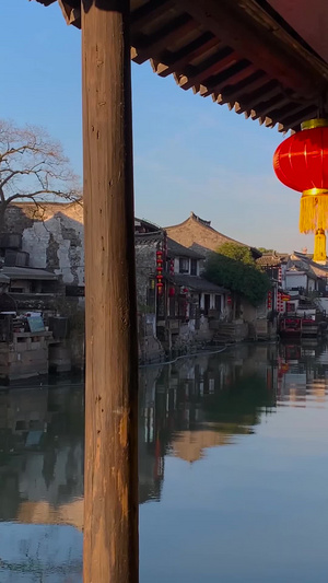 浙江著名5A级景区西塘古镇烟雨长廊实拍视频合集旅游景点135秒视频