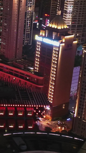 重庆航拍洪崖洞全貌重庆夜景视频