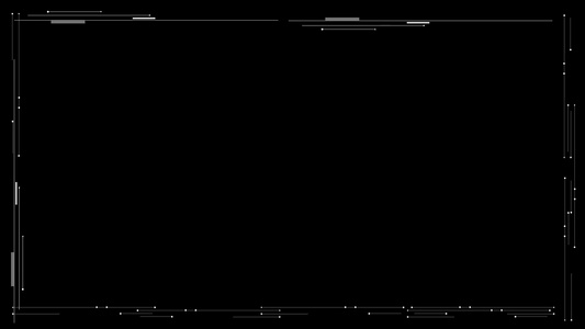 科技感简约线框边框透明背景视频元素视频
