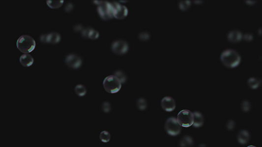 气泡下落透明通道视频