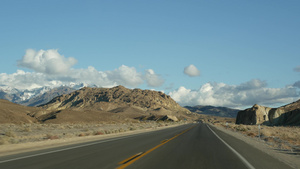 驾驶汽车从死亡谷到美国内华达州拉斯维加斯20秒视频