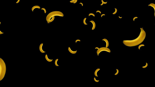 掉落香蕉背景视频