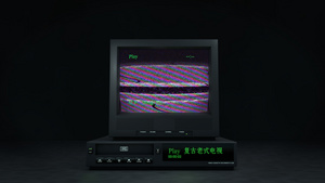 4k高清老式电视机展示模板16秒视频