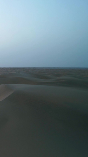 干净沙漠航拍沙漠化44秒视频
