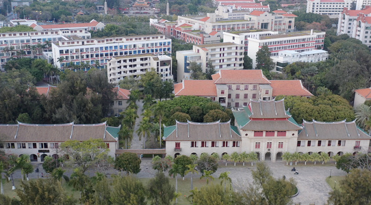 厦门大学航拍4K视频[福建师范大学]视频