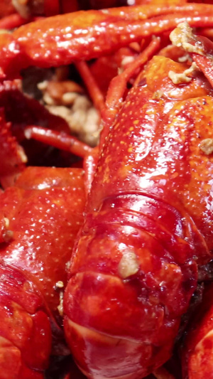 美食小龙虾实拍实拍素材麻辣小龙虾25秒视频