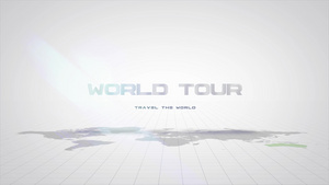 世界巡回导游文字动画7秒视频