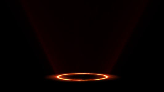 底部圆环能量光线扩散动画视频