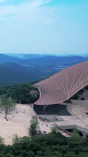 航拍牛首山风景区佛顶宫佛顶寺南京旅游41秒视频