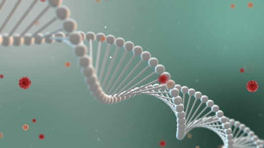 4K科技医疗DNA细胞变异病毒背景视频
